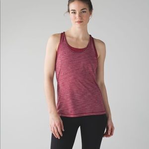 Lululemon Twist and Toil Tank-NWT
Heathered Rosewood/Freckle Flower Fireside Red